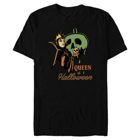 Disney Villains Snow White Evil Queen of Halloween - Short Sleeve Blended T-Shirt for Adults - Customized-Black