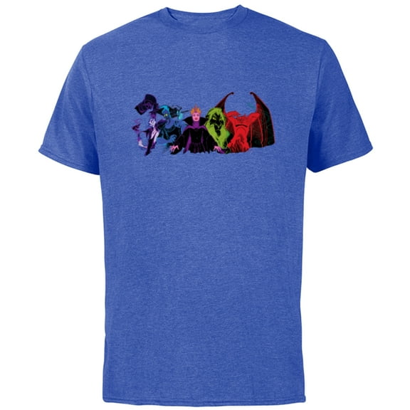 Disney Villains Squad Wickedly Chaotic Colors Anti-Love - Short Sleeve Cotton T-Shirt for Adults - Customized-Royal Heather