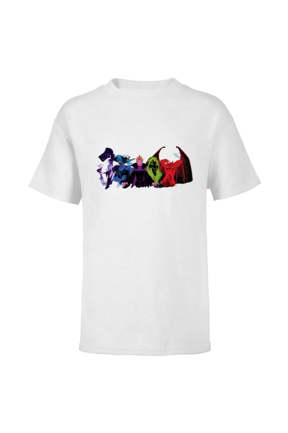 Villains Squad Wickedly Chaotic Colors Anti-Love - Short Sleeve T-Shirt for Kids - Customized-White