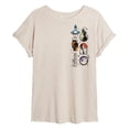 thumbnail image 1 of Disney - Villains Stack - Juniors Oversized Graphic T-Shirt, 1 of 4