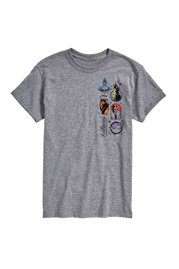 - Villains Stack - Men's Short Sleeve Graphic T-Shirt