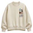 thumbnail image 1 of Disney - Villains Stack Women's Oversized Fleece Crew Sweatshirt, 1 of 3
