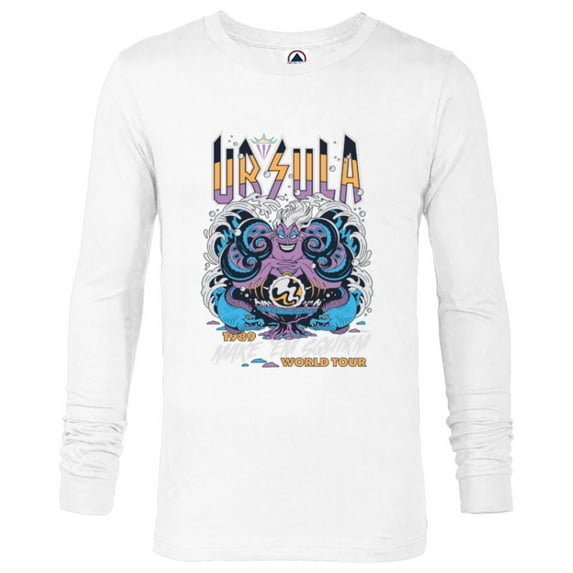 Disney Villains The Little Mermaid Ursula World Tour Band - Long Sleeve T-Shirt for Men - Customized-White