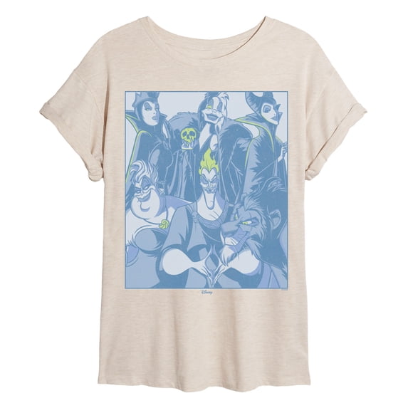Disney Villains - Tonal Villains Group Relaxed Fit T-Shirt