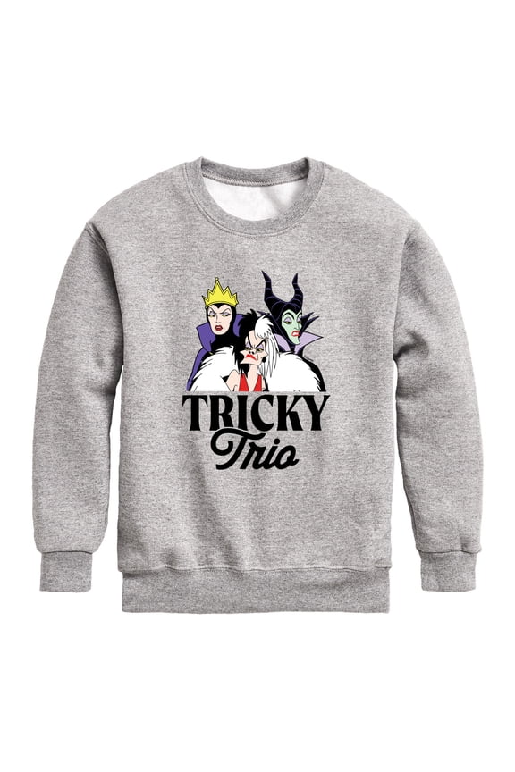 Villains - Tricky Trio - Toddler And Youth Crewneck Fleece Sweatshirt