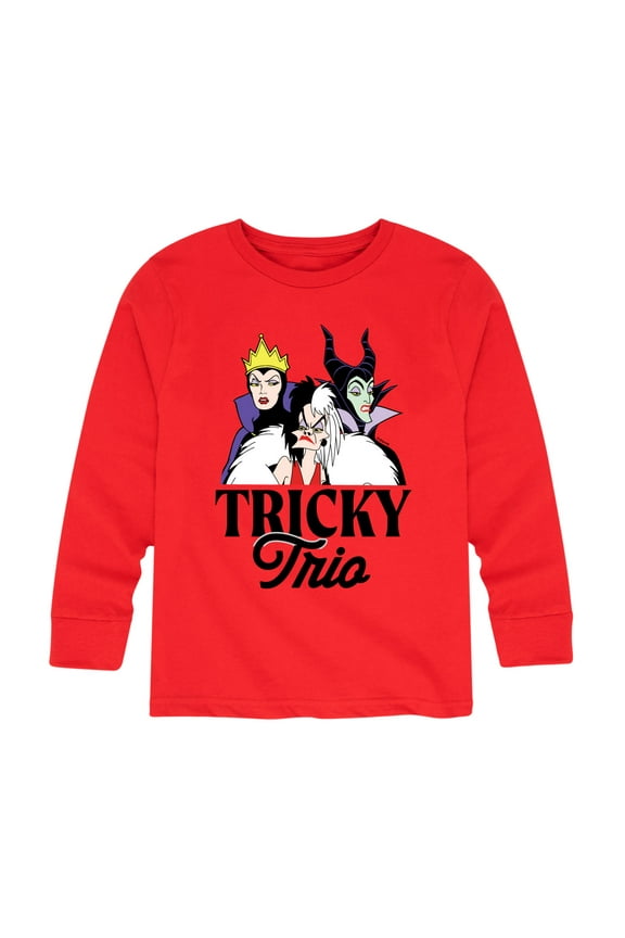 Villains - Tricky Trio - Toddler And Youth Long Sleeve Graphic T-Shirt