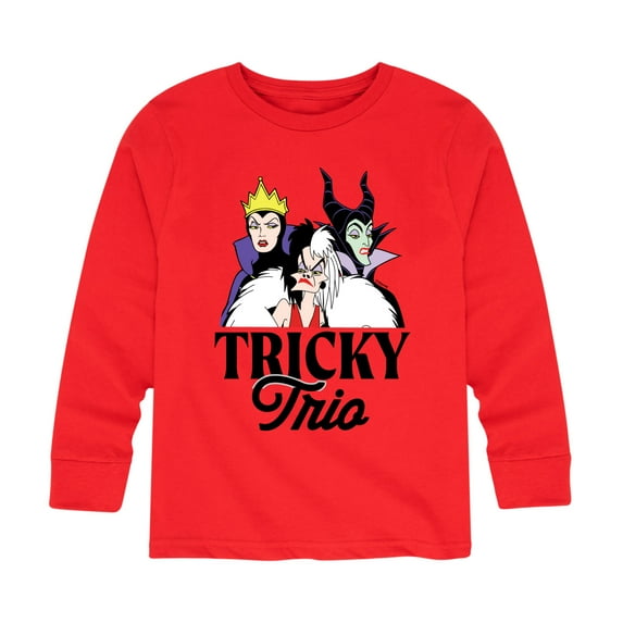 Disney Villains - Tricky Trio - Toddler And Youth Long Sleeve Graphic T-Shirt