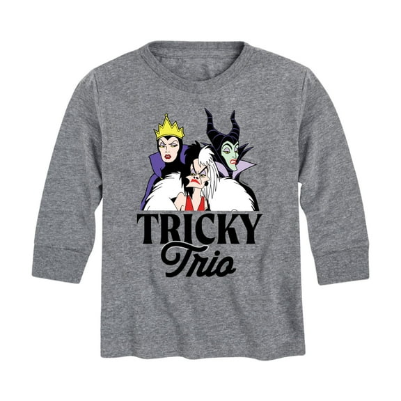 Disney Villains - Tricky Trio - Toddler And Youth Long Sleeve Graphic T-Shirt