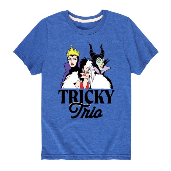 Disney Villains - Tricky Trio - Toddler And Youth Short Sleeve Graphic T-Shirt
