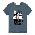 thumbnail image 1 of Disney Villains - Tricky Trio - Toddler And Youth Short Sleeve Graphic T-Shirt, 1 of 5