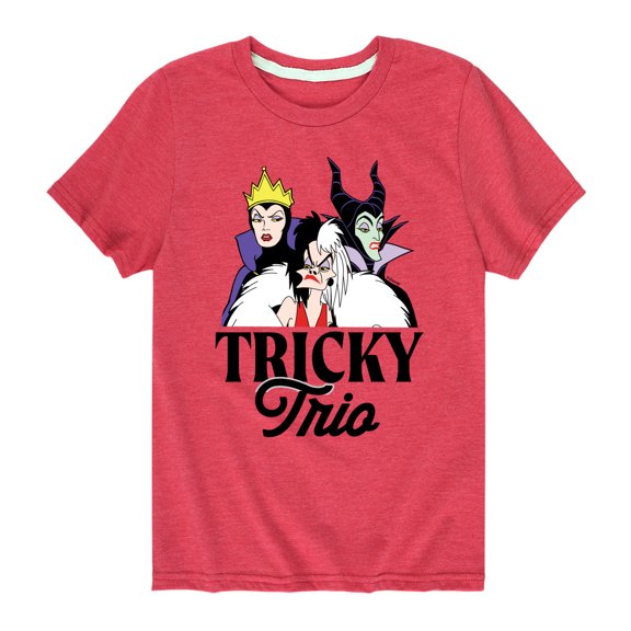 Disney Villains - Tricky Trio - Toddler And Youth Short Sleeve Graphic T-Shirt