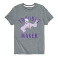 thumbnail image 1 of Disney Villains - Trouble Maker - Toddler And Youth Short Sleeve Graphic T-Shirt, 1 of 5