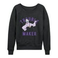thumbnail image 1 of Disney Villains - Trouble Maker - Women's Lightweight French Terry Long Sleeve Shirt, 1 of 5