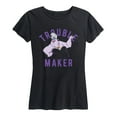 thumbnail image 1 of Disney Villains - Trouble Maker - Women's Short Sleeve Graphic T-Shirt, 1 of 5