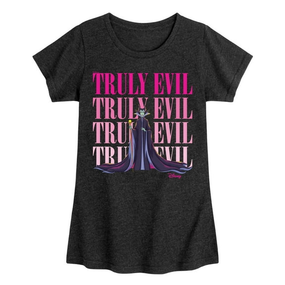 Disney Villains - Truly Evil Maleficent - Toddler & Youth Girls Short Sleeve Graphic T-Shirt