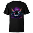 thumbnail image 1 of Disney Villains Ursula 90s Rock Band Neon T-Shirt - Short Sleeve T-Shirt for Kids - Customized-Black, 1 of 5