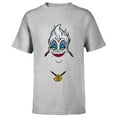 thumbnail image 1 of Disney Villains Ursula Big Face T-Shirt - Short Sleeve T-Shirt for Kids - Customized-Athletic Heather, 1 of 5