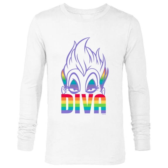 Disney Villains Ursula Diva Pride - Long Sleeve T-Shirt for Men - Customized-White