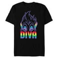 thumbnail image 1 of Disney Villains Ursula Diva Pride - Short Sleeve Blended T-Shirt for Adults - Customized-Black, 1 of 5