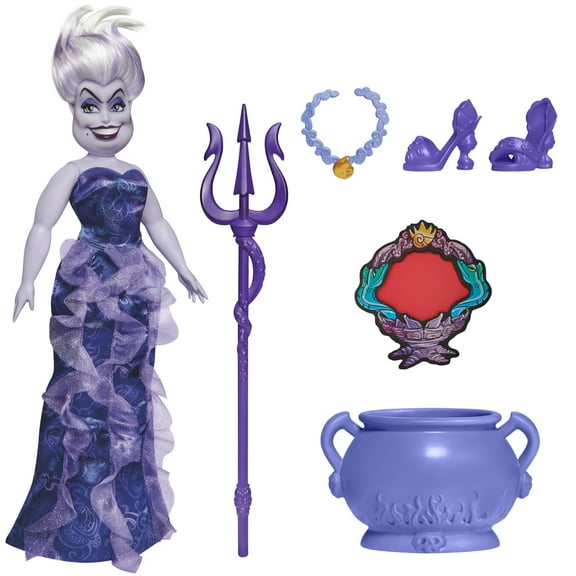 Disney Villains Ursula Fashion Doll, Accessories and Removable Clothes