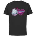 thumbnail image 1 of Disney Villains Ursula I Miss Your Voice Valentine’s Day - Short Sleeve Cotton T-Shirt for Adults - Customized-Black, 1 of 5