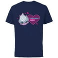 thumbnail image 1 of Disney Villains Ursula I Miss Your Voice Valentine’s Day - Short Sleeve Cotton T-Shirt for Adults - Customized-Navy, 1 of 5