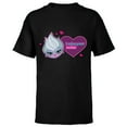 thumbnail image 1 of Disney Villains Ursula I Miss Your Voice Valentine’s Day - Short Sleeve T-Shirt for Kids - Customized-Black, 1 of 5