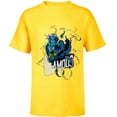 thumbnail image 1 of Disney Villains Ursula Infamous Illustrated - Short Sleeve T-Shirt for Kids - Customized-Yellow, 1 of 5