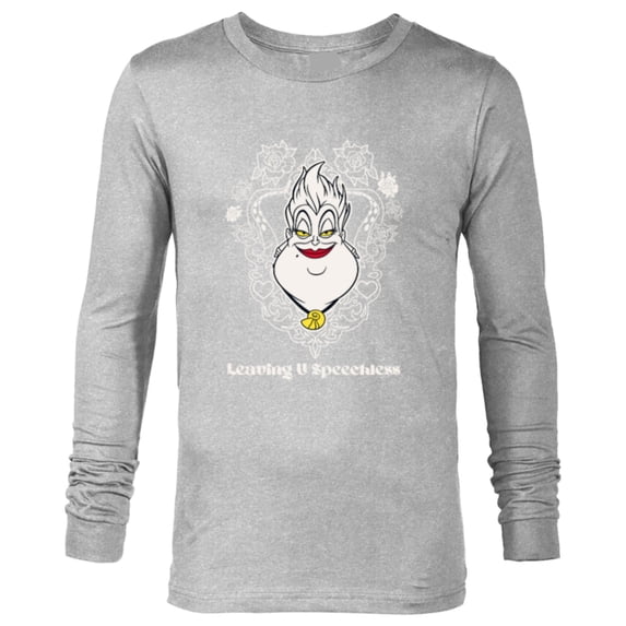 Disney Villains Ursula Little Mermaid Leaving U Speechless - Long Sleeve T-Shirt for Men - Customized-Athletic Heather