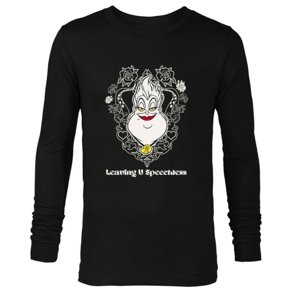 Disney Villains Ursula Little Mermaid Leaving U Speechless - Long Sleeve T-Shirt for Men - Customized-Black