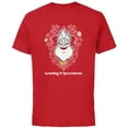 thumbnail image 1 of Disney Villains Ursula Little Mermaid Leaving U Speechless - Short Sleeve Cotton T-Shirt for Adults - Customized-Red, 1 of 5