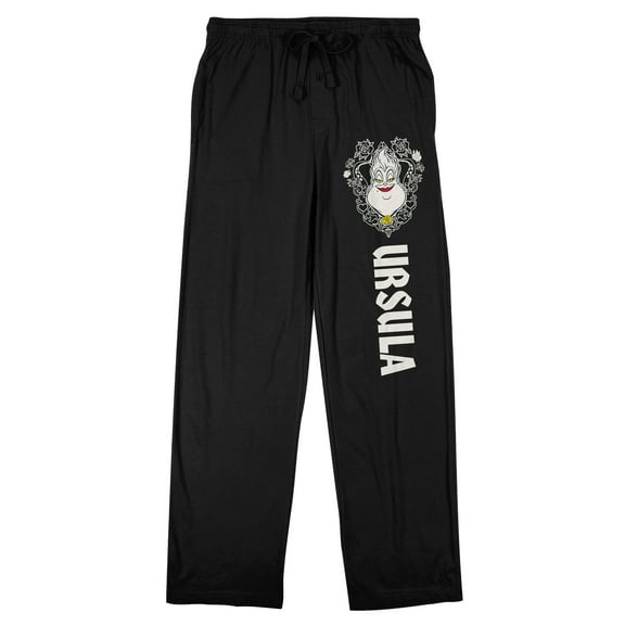 Disney Villains Ursula Men's Black Sleep Pajama Pants-Medium