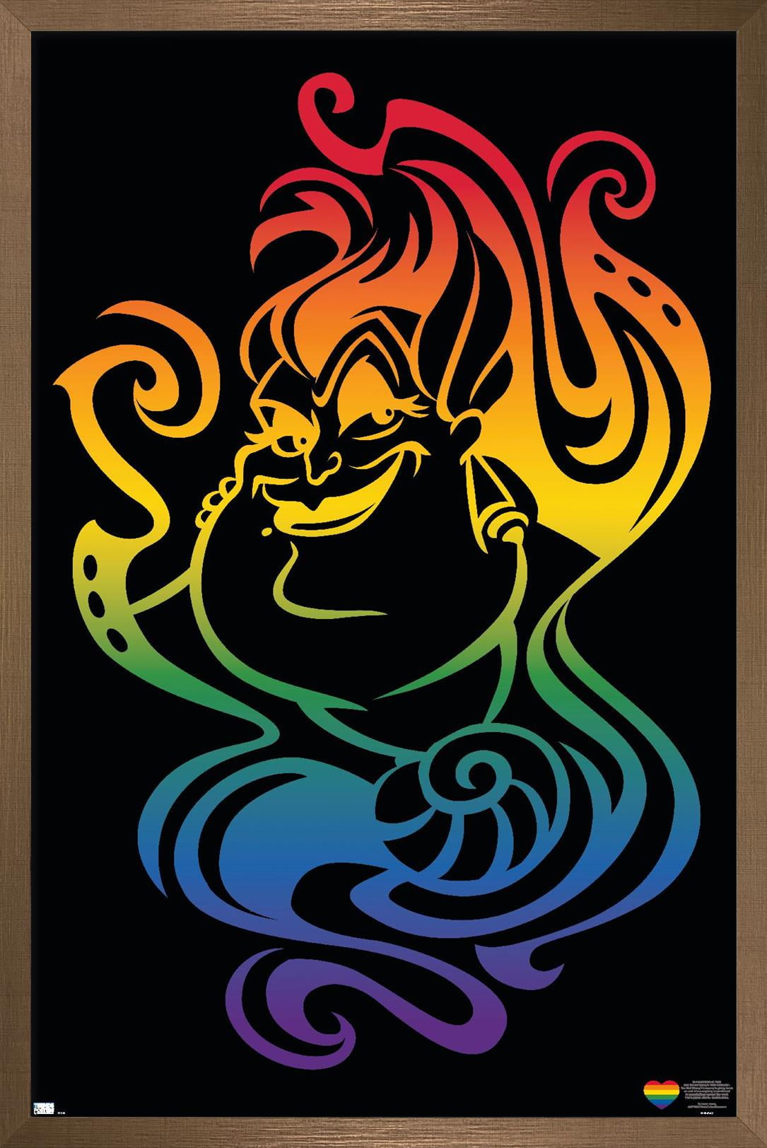 Disney Villains - Ursula Pride Wall Poster, 14.725" x 22.375" Framed