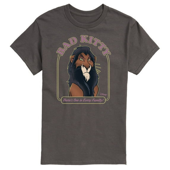 Disney Villains - Valentine's Day - Bad Kitty Scar - There's One in Every Family - Men's Short Sleeve Graphic T-Shirt