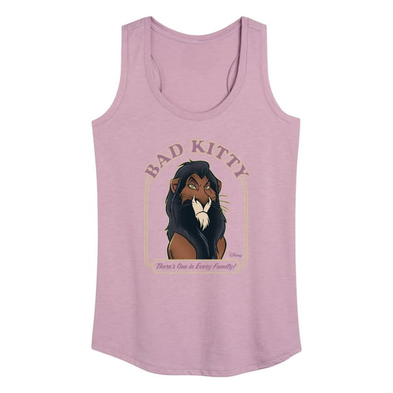 Disney Villains - Valentine's Day - Bad Kitty Scar - There's One in Every Family - Women's Racerback Tank Top