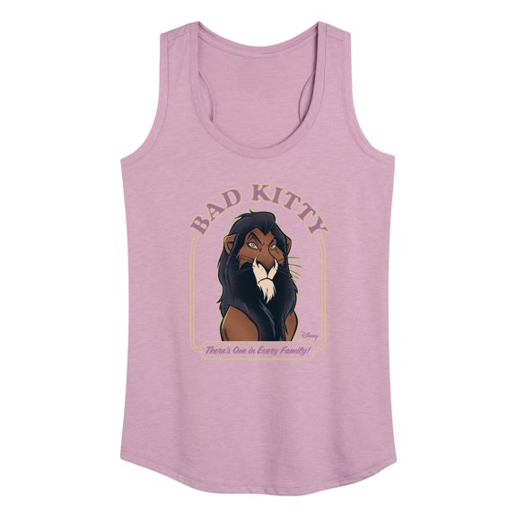 Disney Villains - Valentine's Day - Bad Kitty Scar - There's One in Every Family - Women's Racerback Tank Top
