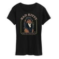 thumbnail image 1 of Disney Villains - Valentine's Day - Bad Kitty Scar - There's One in Every Family - Women's Short Sleeve Graphic T-Shirt, 1 of 4