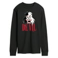 thumbnail image 1 of Disney Villains - Valentine's Day - De Vil Devil - Cruella De Vil - Men's Long Sleeve T-Shirt, 1 of 4