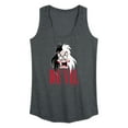 thumbnail image 1 of Disney Villains - Valentine's Day - De Vil Devil - Cruella De Vil - Women's Racerback Tank Top, 1 of 4