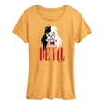 thumbnail image 1 of Disney Villains - Valentine's Day - De Vil Devil - Cruella De Vil - Women's Short Sleeve Graphic T-Shirt, 1 of 1