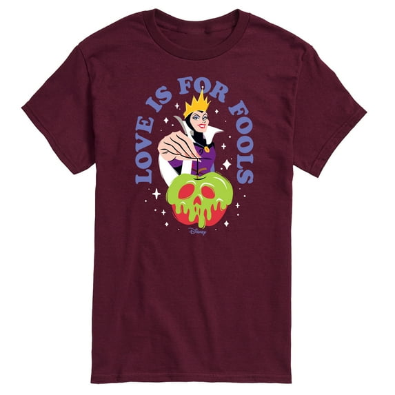 Disney Villains - Valentine's Day - Love Is For Fools - Men's Short Sleeve Graphic T-Shirt