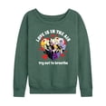 thumbnail image 1 of Disney Villains - Valentine's Day Love Is In The Air Try Not to Breathe - Women's Lightweight French Terry Long Sleeve Shirt, 1 of 4