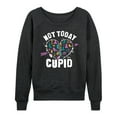 thumbnail image 1 of Disney Villains - Valentine's Day - Not Today Cupid - Women's Lightweight French Terry Long Sleeve Shirt, 1 of 4