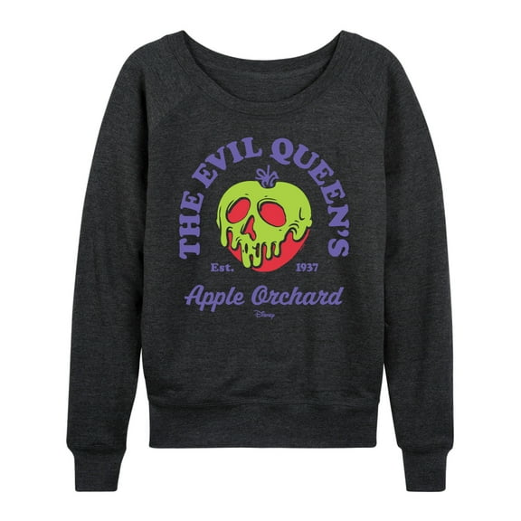 Disney Villains - Valentine's Day - The Evil Queen's Apple Orchard - Women's Lightweight French Terry Long Sleeve Shirt