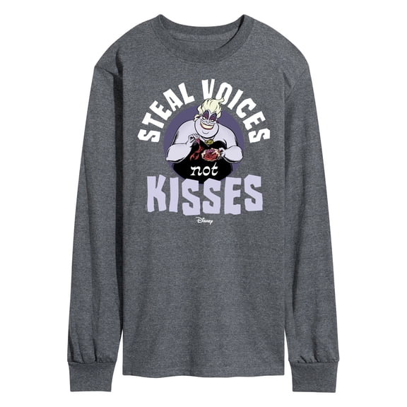 Disney Villains - Valentine's Day - Ursula - Steal Voices, Not Kisses - Men's Long Sleeve T-Shirt