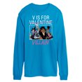 thumbnail image 1 of Disney Villains - Valentine's Day - V is for Villain - Men's Long Sleeve T-Shirt, 1 of 1