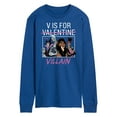 thumbnail image 1 of Disney Villains - Valentine's Day - V is for Villain - Men's Long Sleeve T-Shirt, 1 of 4