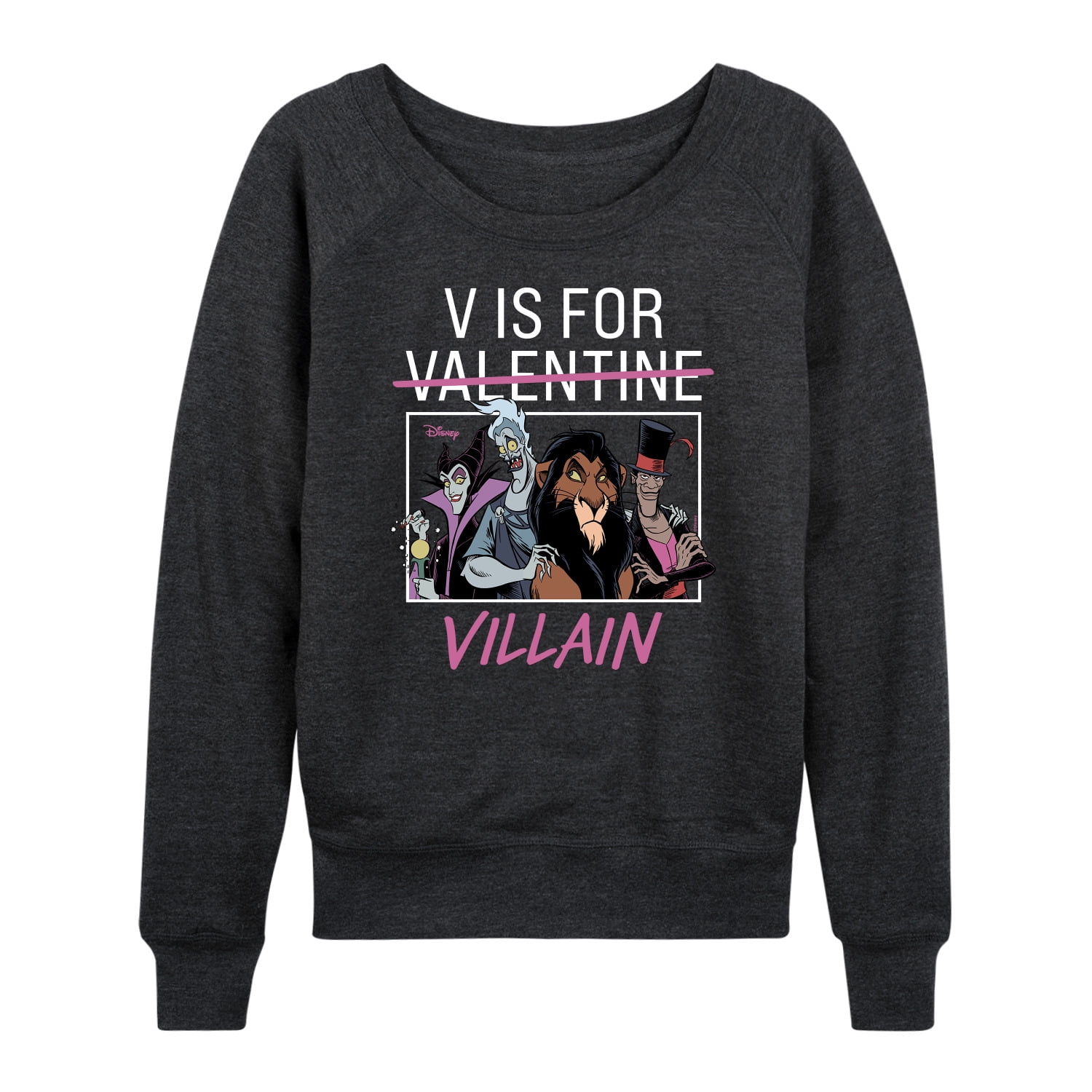 Disney Villains Valentine's Day V is for Villain Women's