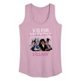 thumbnail image 1 of Disney Villains - Valentine's Day - V is for Villain - Women's Racerback Tank Top, 1 of 4