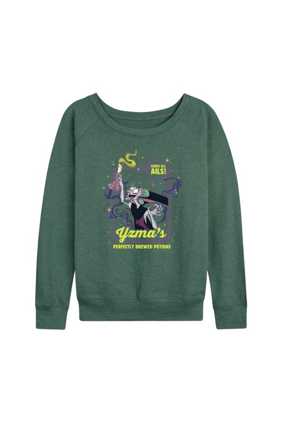 Villains - Valentine's Day - Yzmas Perfectly Brewed Portions - Women's Lightweight French Terry Long Sleeve Shirt